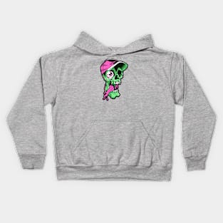 Zombie Baseball Player Kids Hoodie